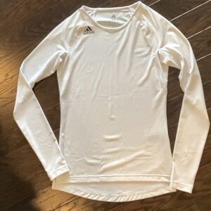 Adidas Classic White Long Sleeve Top